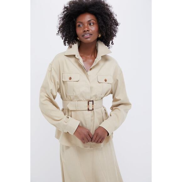 Tuckernuck Jackets & Blazers - TUCKERNUCK Fawn Twill Brunswick Buttondown Size L NWT Retail $188 Tuckernuck